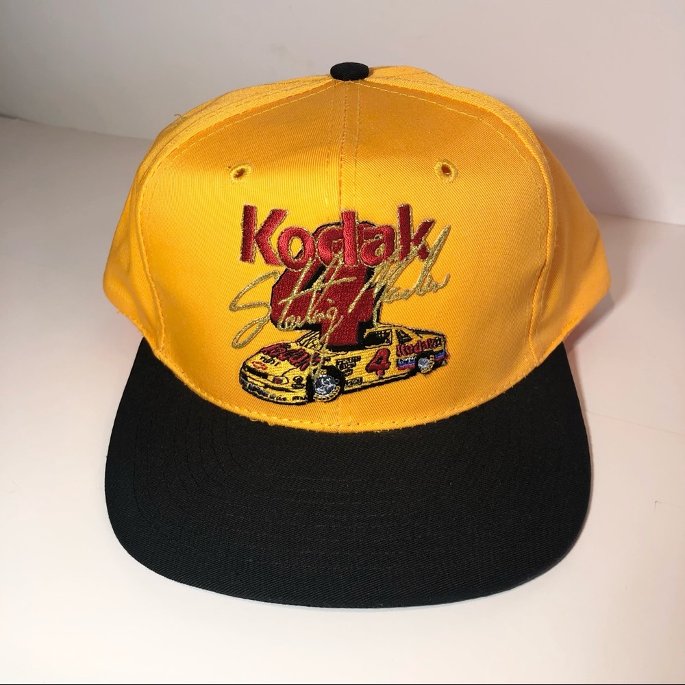 Vintage Otto Kodak Sterling Marlin NASCAR snap back hat